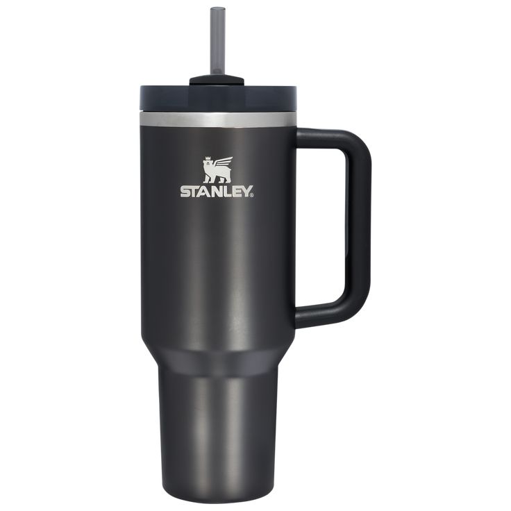 Stanley Stainless Steel Tumbler with Handle & Straw – 40oz Insulated Travel Cup